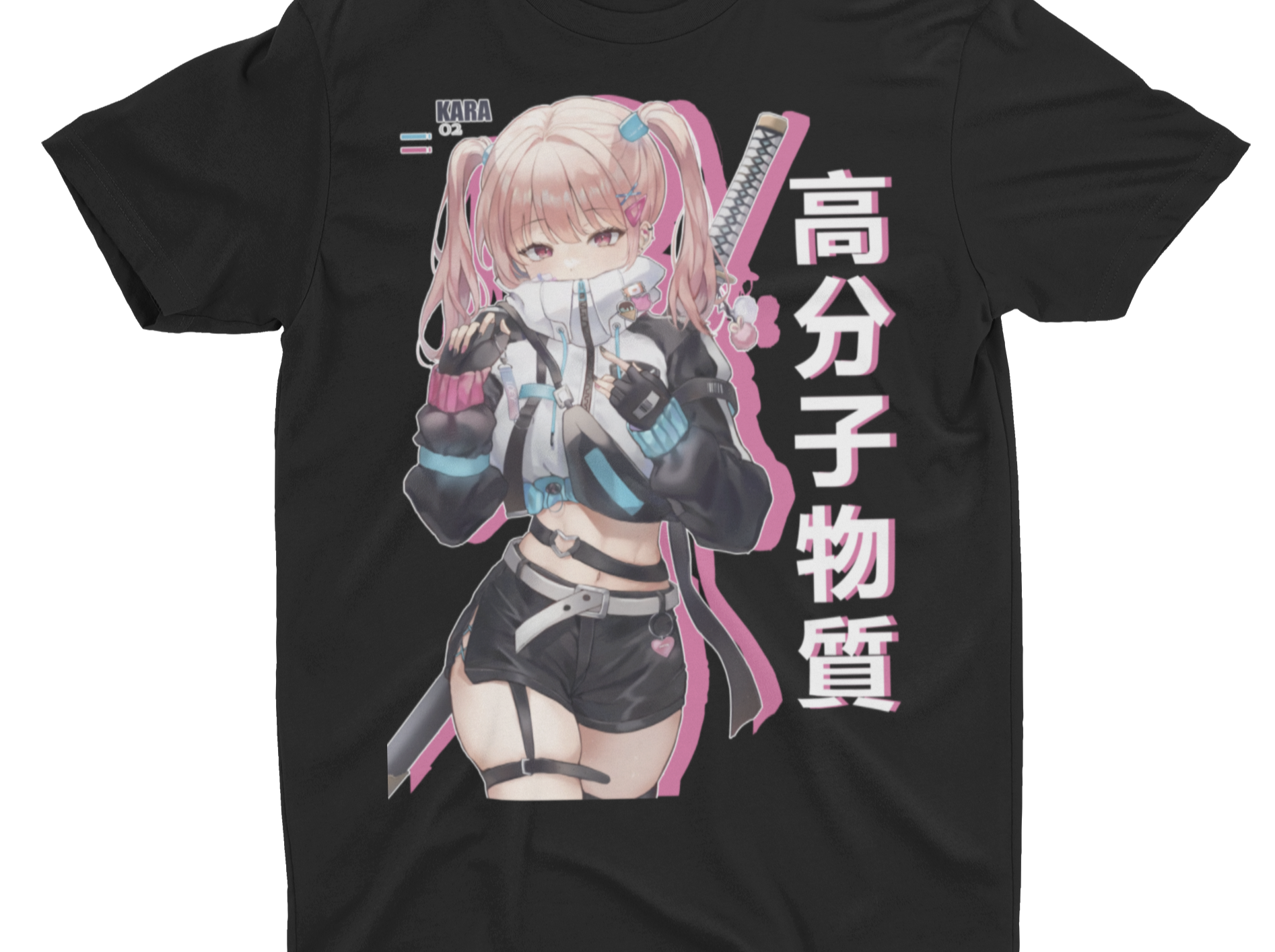Unisex Cyber Anime Kara 02 T-Shirt
