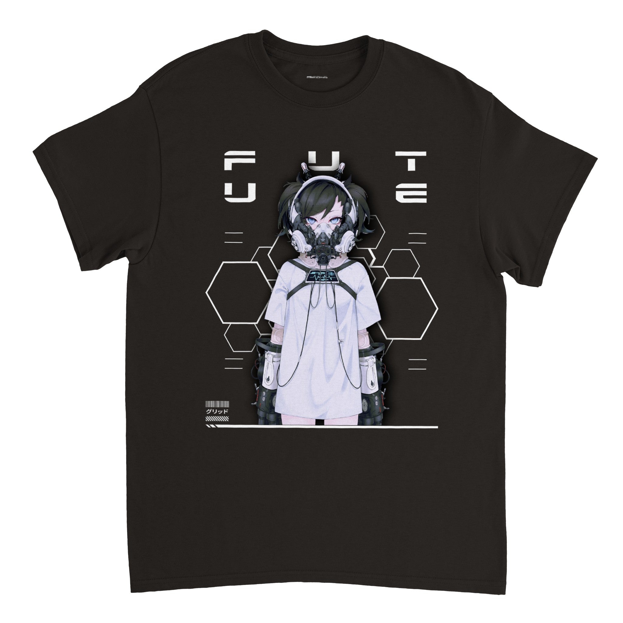 Unisex Black Anime FUTURE Cyberpunk T-Shirt