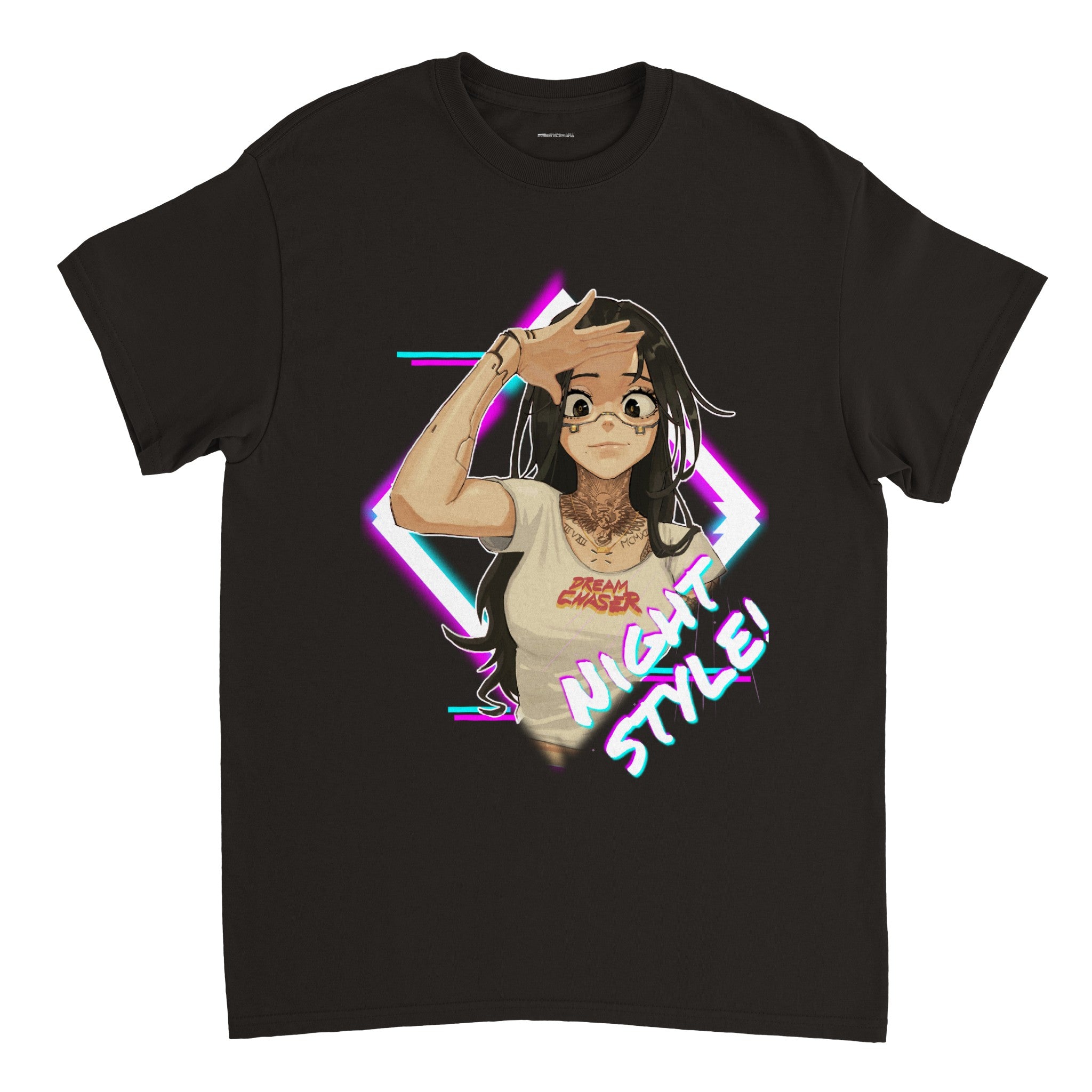 Cyber Anime Night Style Unisex T-Shirt